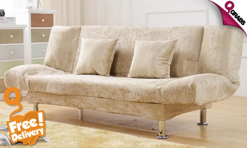 2-in-1 Foldable Convertible Sofa Bed with FREE Delivery!